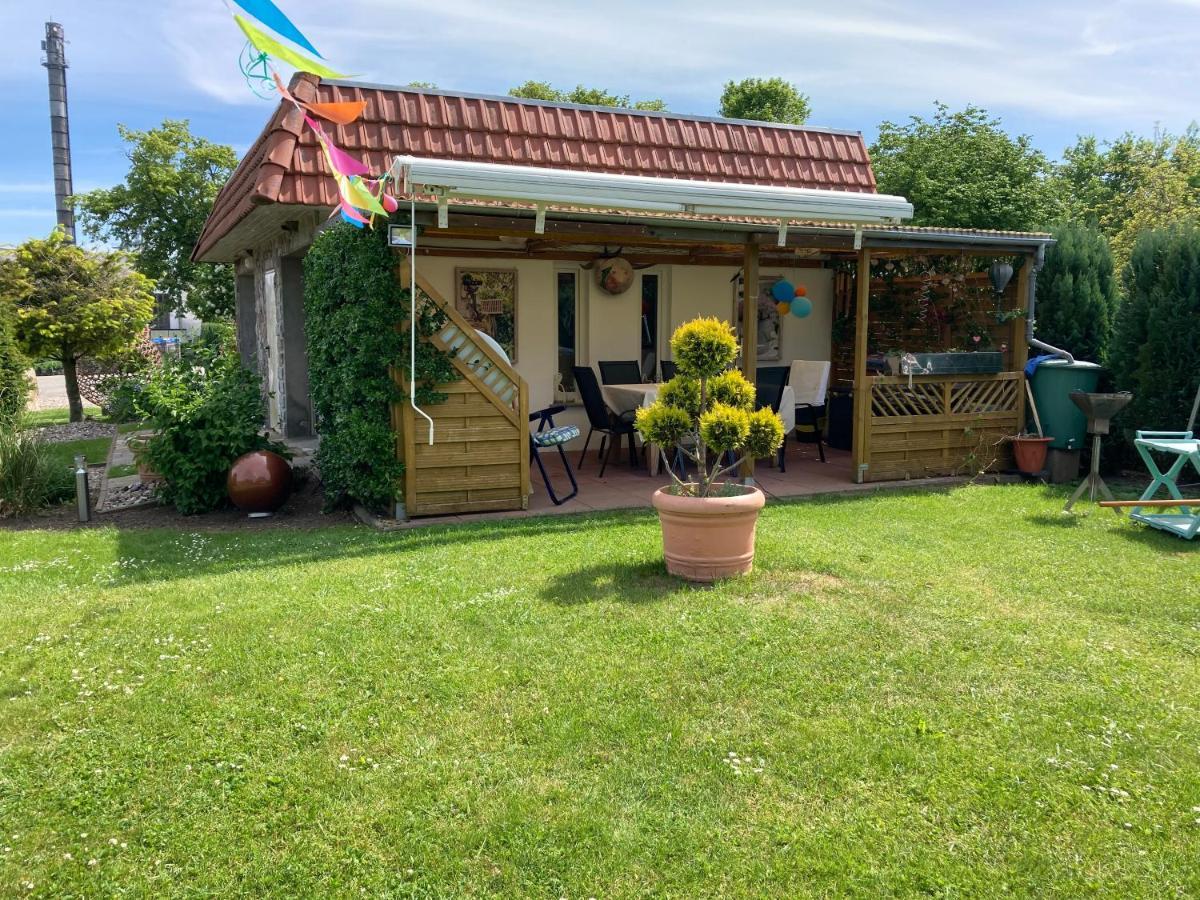 Landhausidyll Ferienwohnung Grundshagen Bagian luar foto